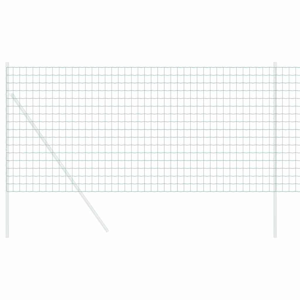 Vidaxl euro hek groen 0,4 x 25 m pvc-gecoat ijzer