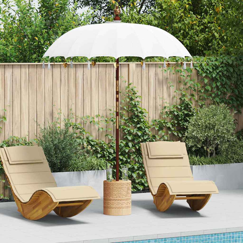 Vidaxl balinese parasol crème 190 x 190 x 260 cm