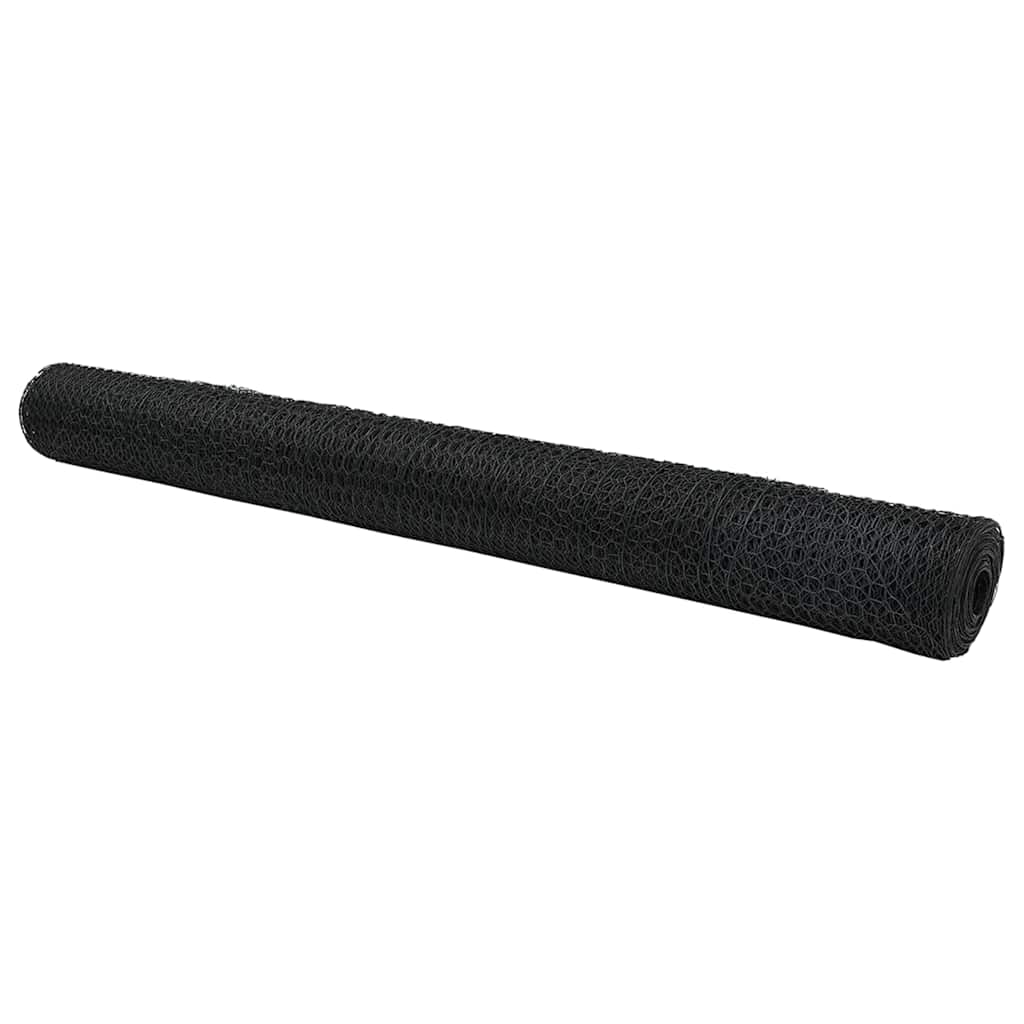 Vidaxl hexagon hek grijs 1,2 x 50 m pvc