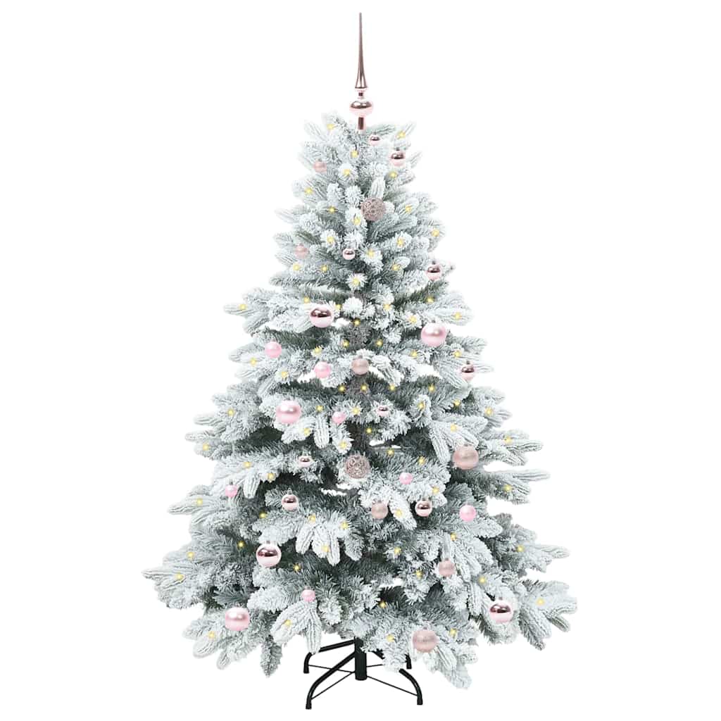 Vidaxl kunstkerstboom met 150 led met standaard wit 150 cm pe en pvc