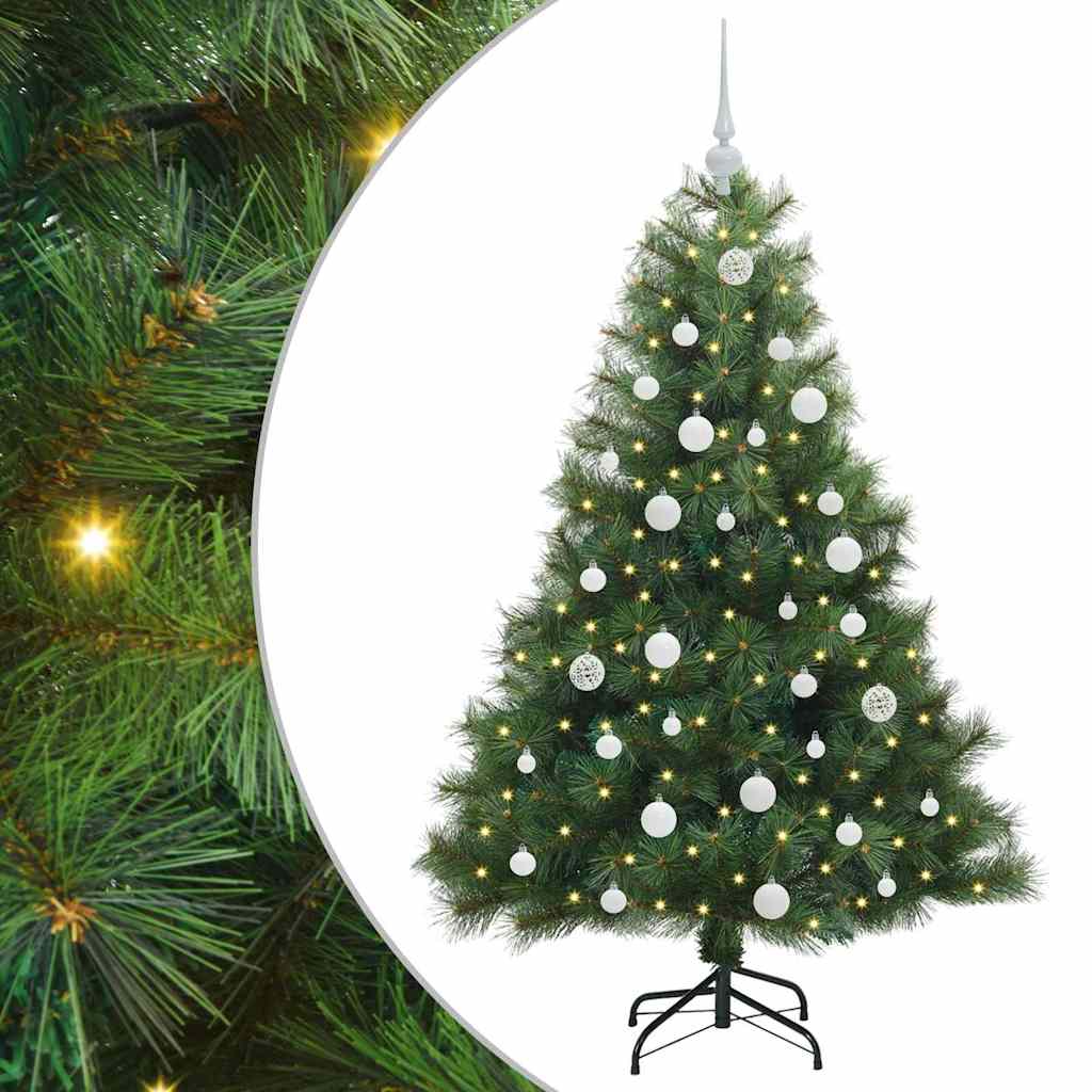 Vidaxl kunstkerstboom met 150 led met standaard groen 150 cm pe en pvc