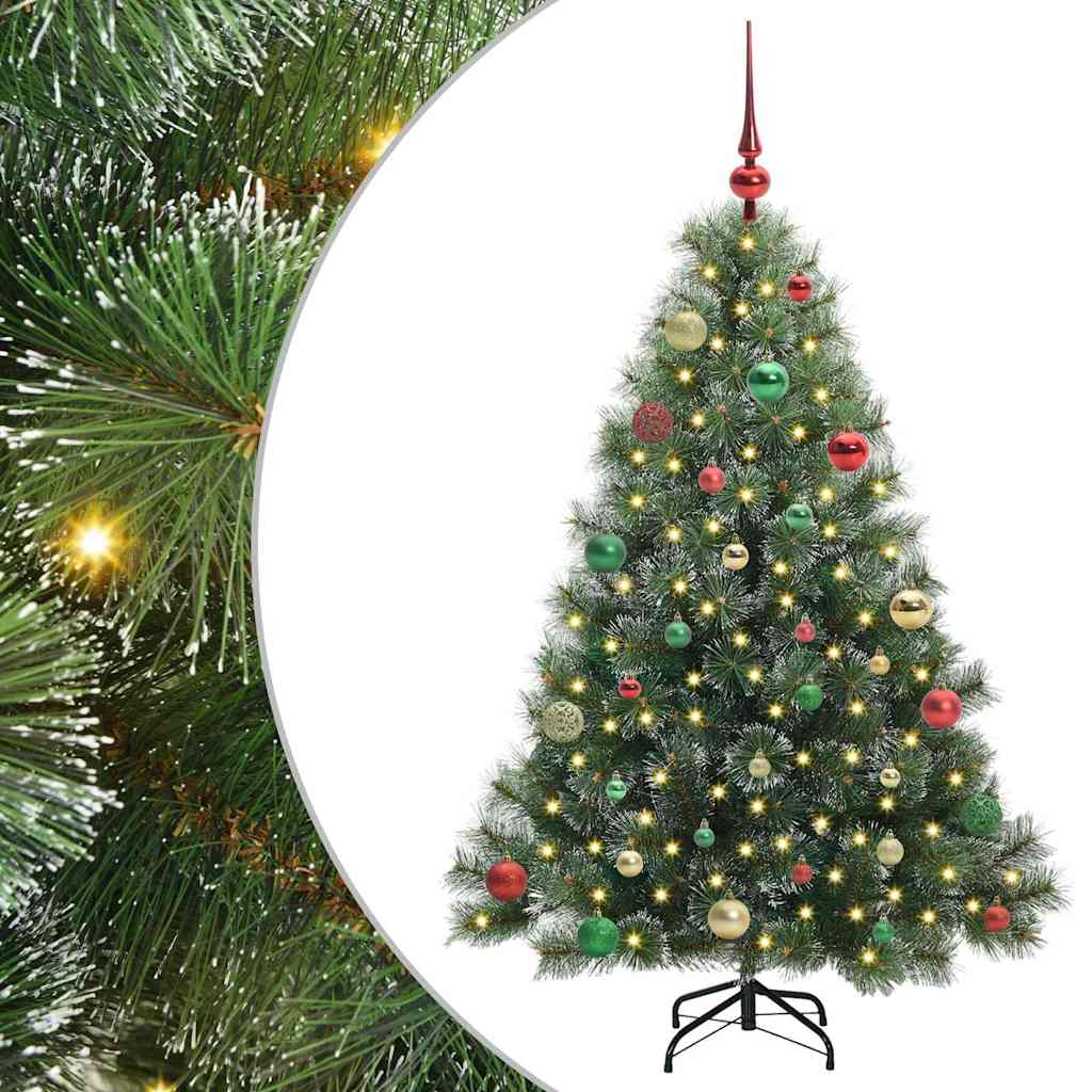 Vidaxl kunstkerstboom met 150 led met standaard groen 150 cm pe en pvc