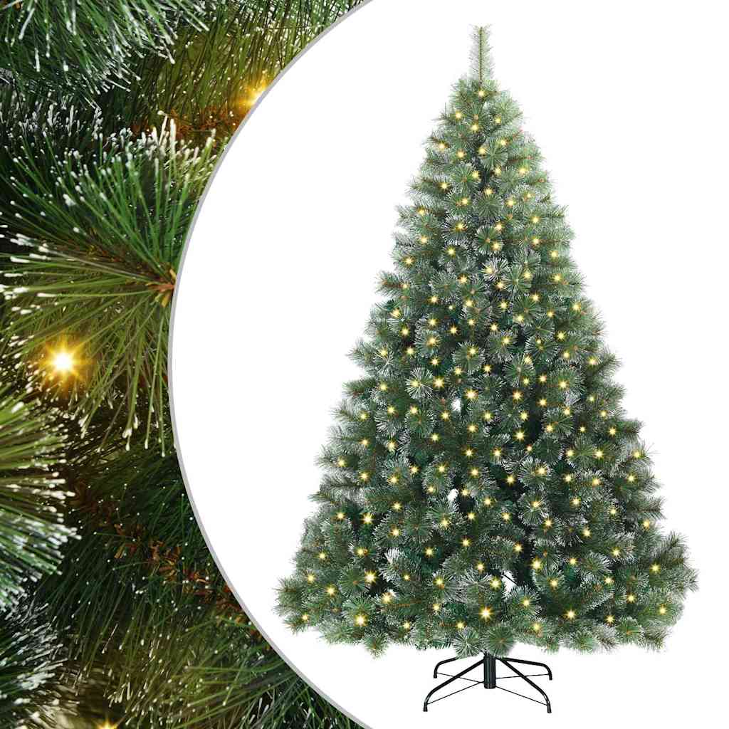 Vidaxl kunstkerstboom met 300 led met standaard groen 180 cm pe en pvc