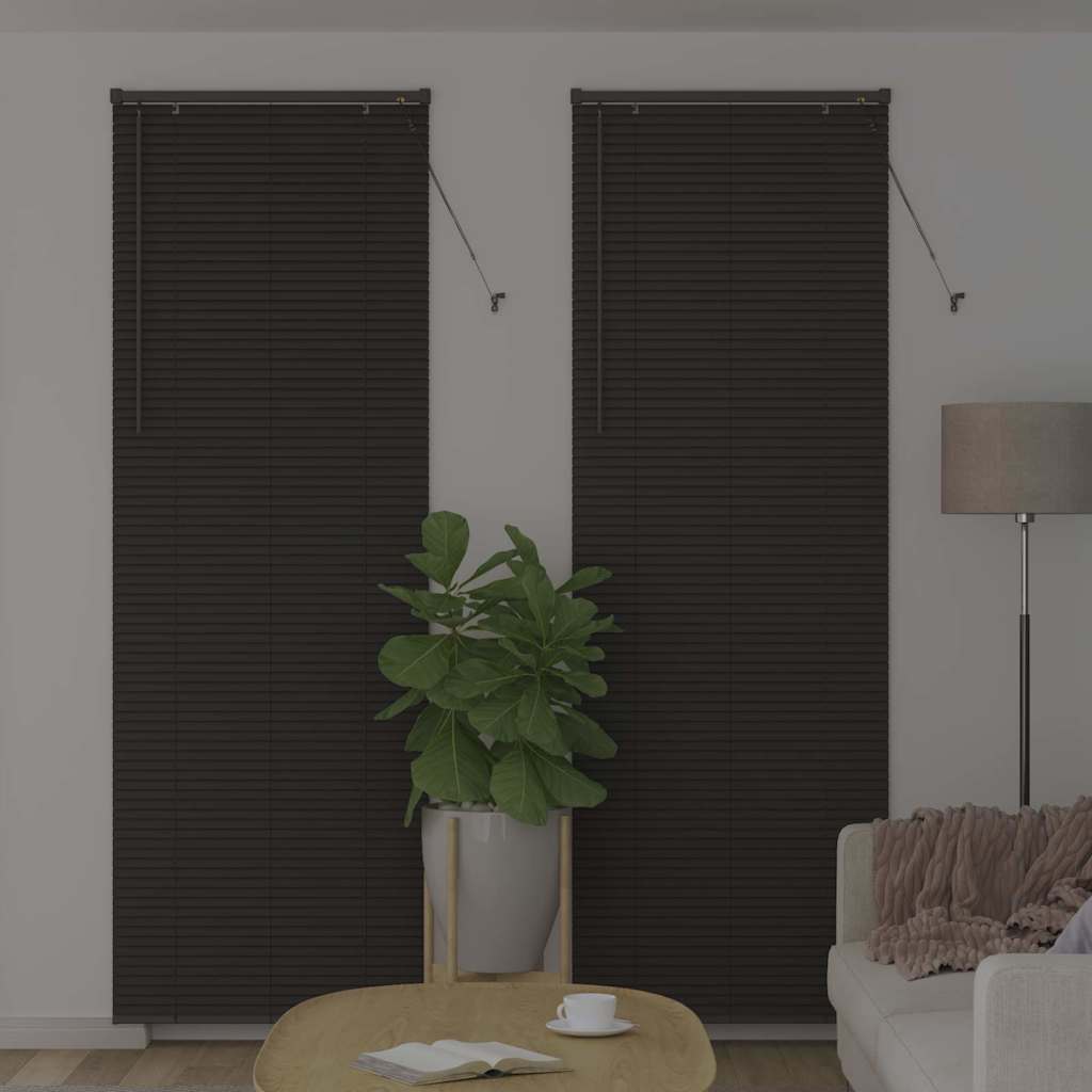 Vidaxl venetiaanse jaloezieën donkergrijs 220 x 75 cm aluminium