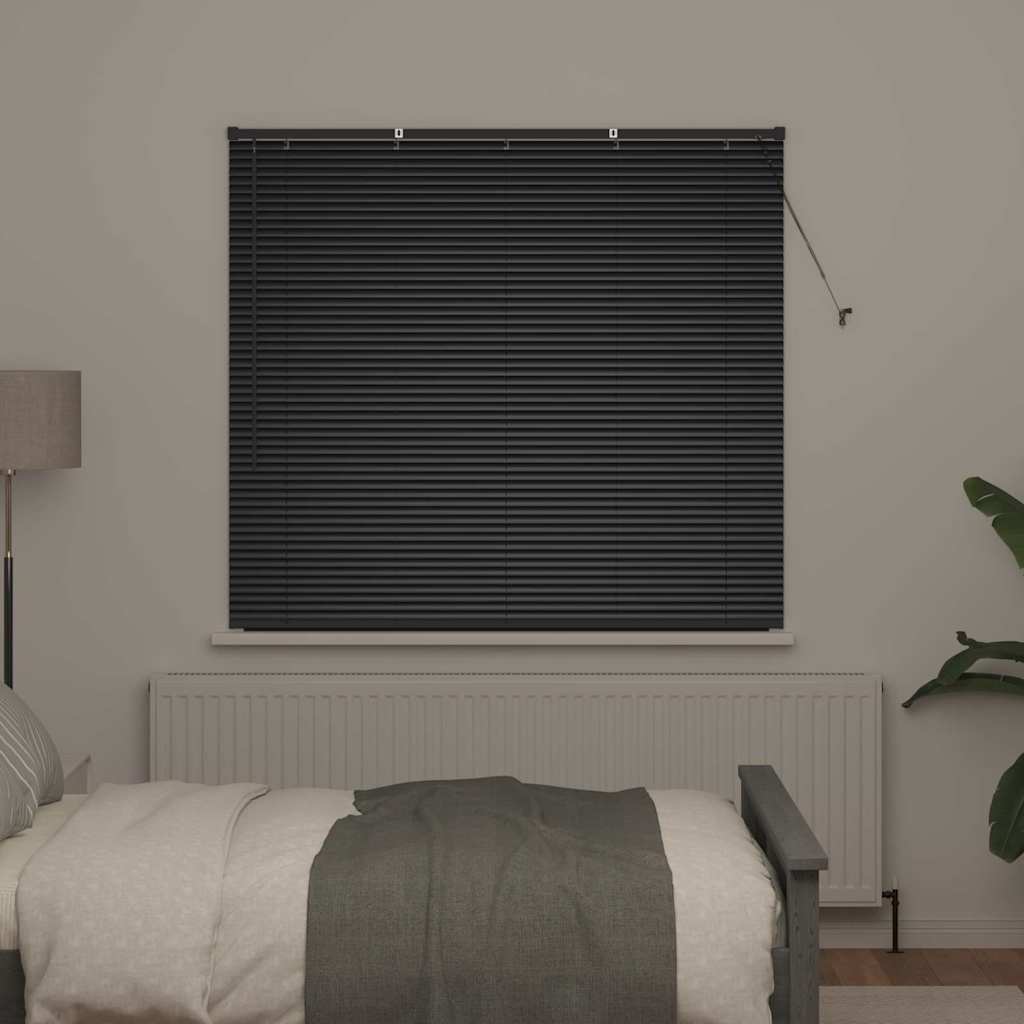 Vidaxl venetiaanse jaloezieën zwart 130 x 150 cm aluminium