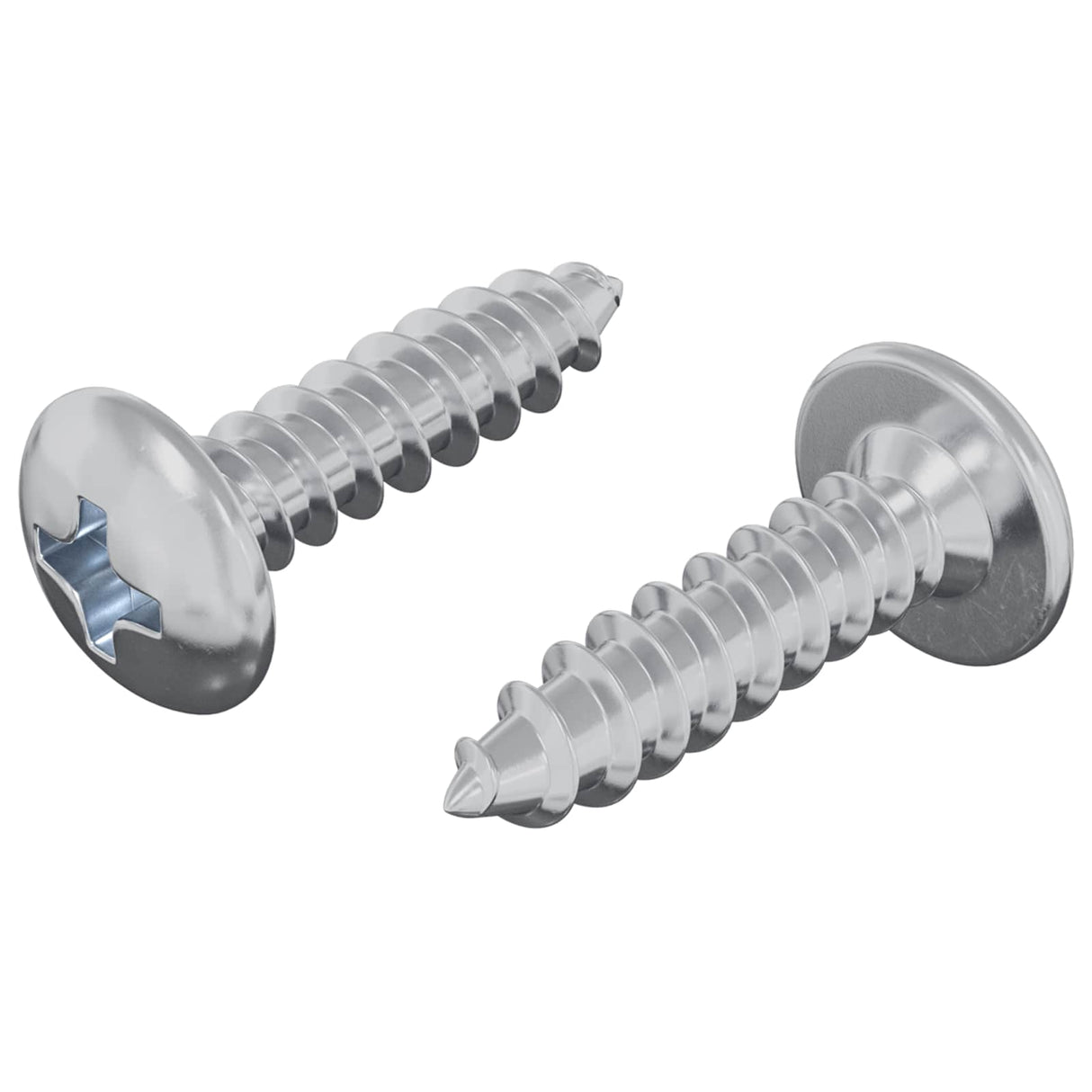 Vidaxl bout 2 pcs zilver m4 x 16 mm staal