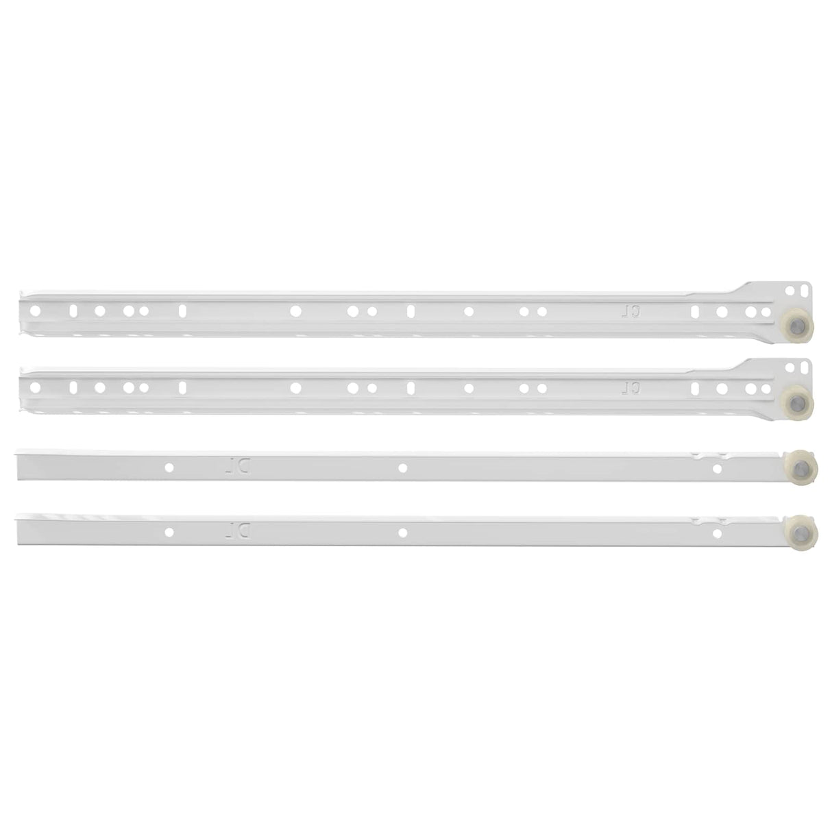 Vidaxl ladegeleider 49 pcs wit staal