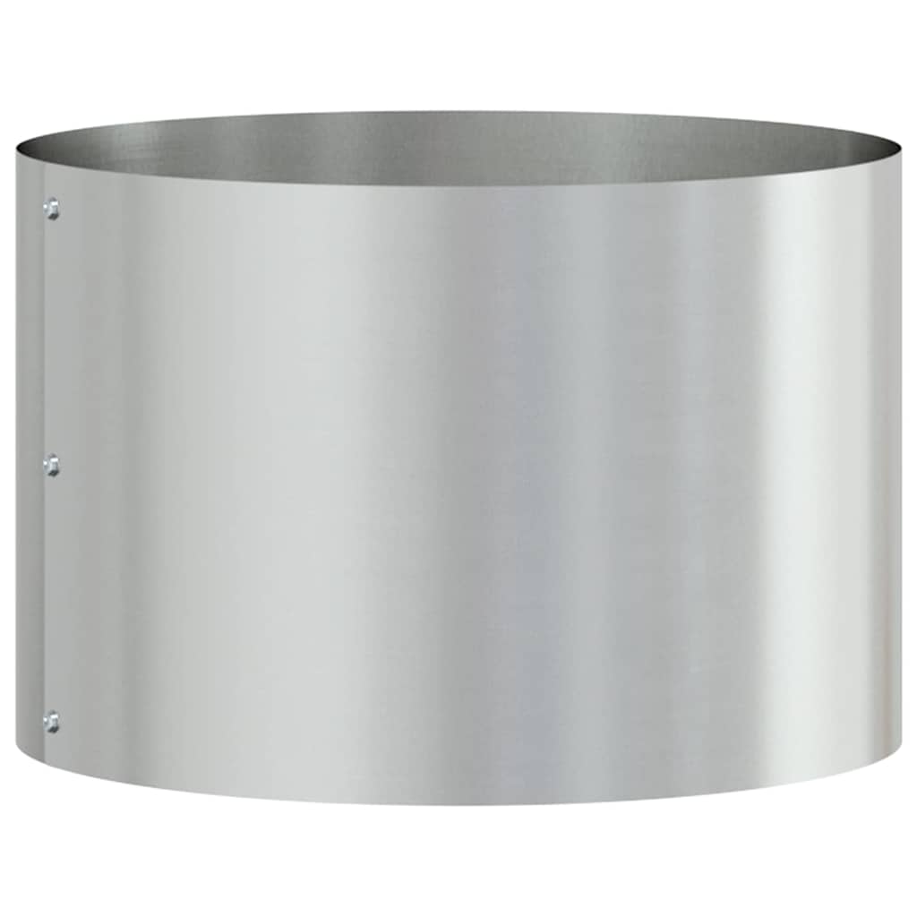 Vidaxl plantenring zilver 30 x 30 x 20 cm gegalvaniseerd staal