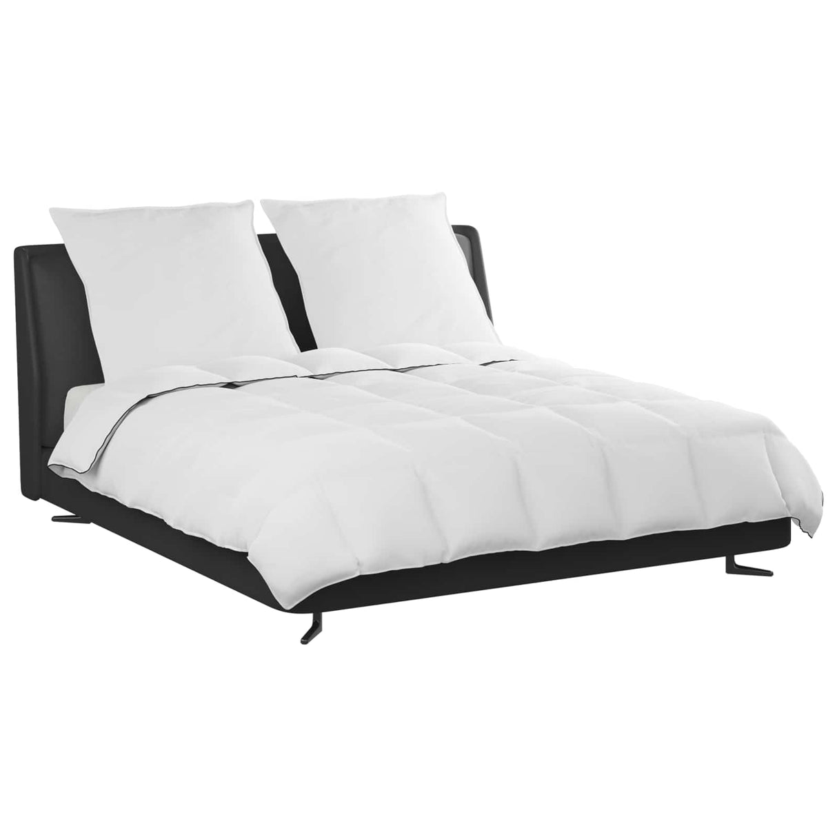 Vidaxl winter dekbed met kussen 3 pcs wit donsveertjes