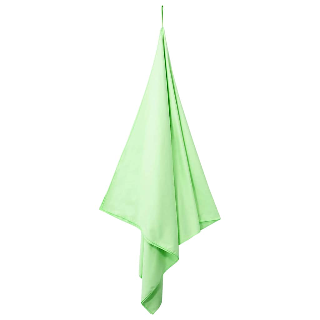Vidaxl sporthanddoeken 2 pcs groen 180 x 90 cm polyester en polyamide