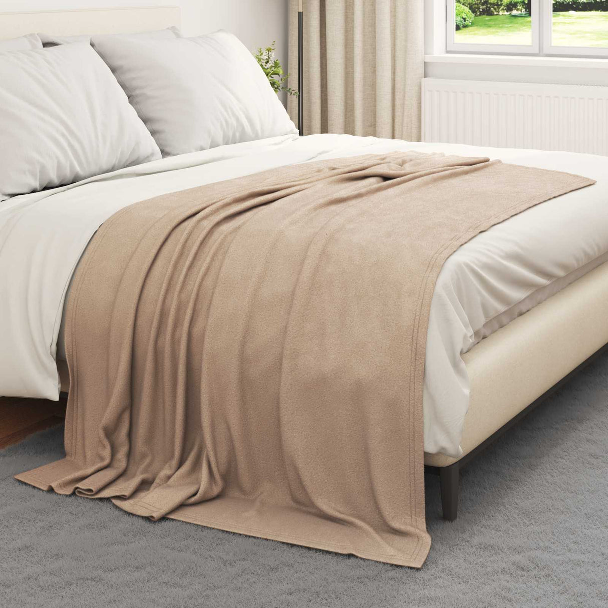 Vidaxl kleden 24 pcs kameel 200 x 150 cm fleece
