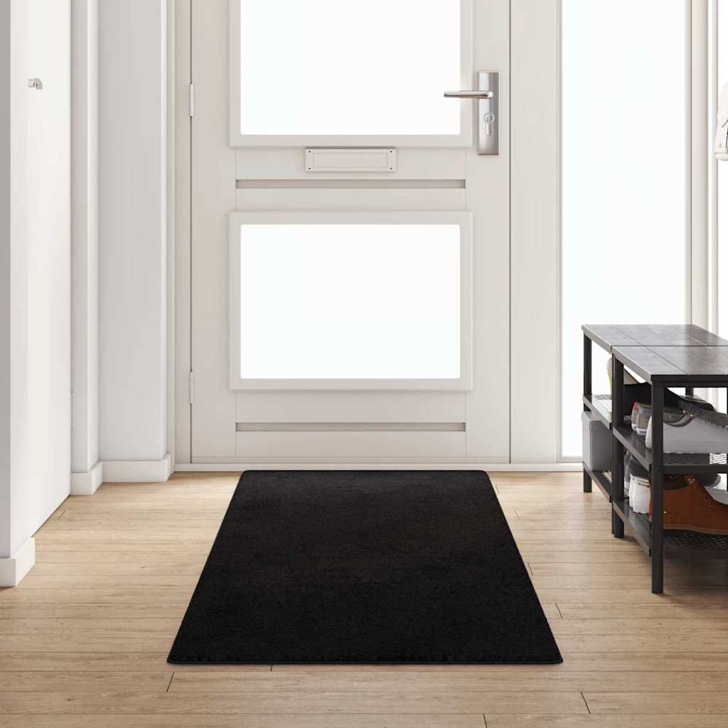 Vidaxl tapijt loper zwart 80 x 300 cm 100% polypropylene tuft