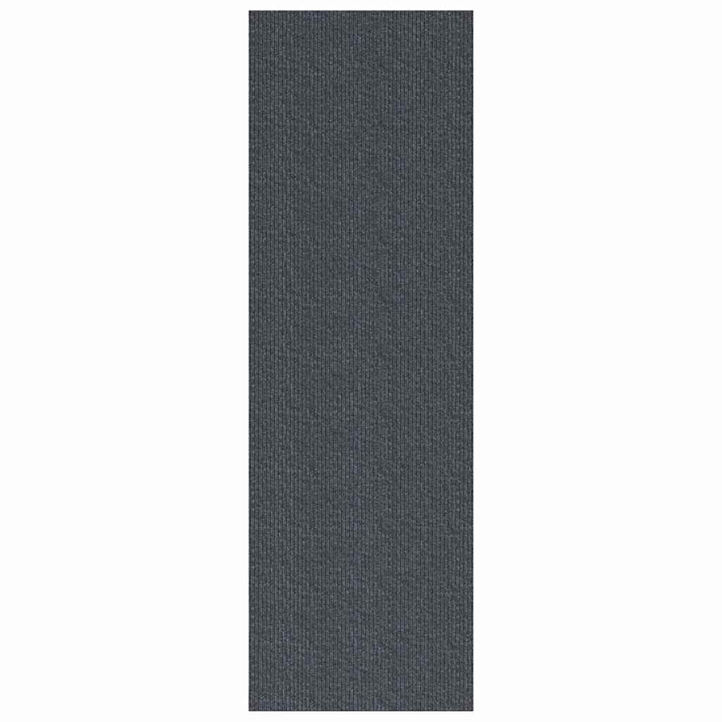Vidaxl tapijt loper grijs 80 x 500 cm stof