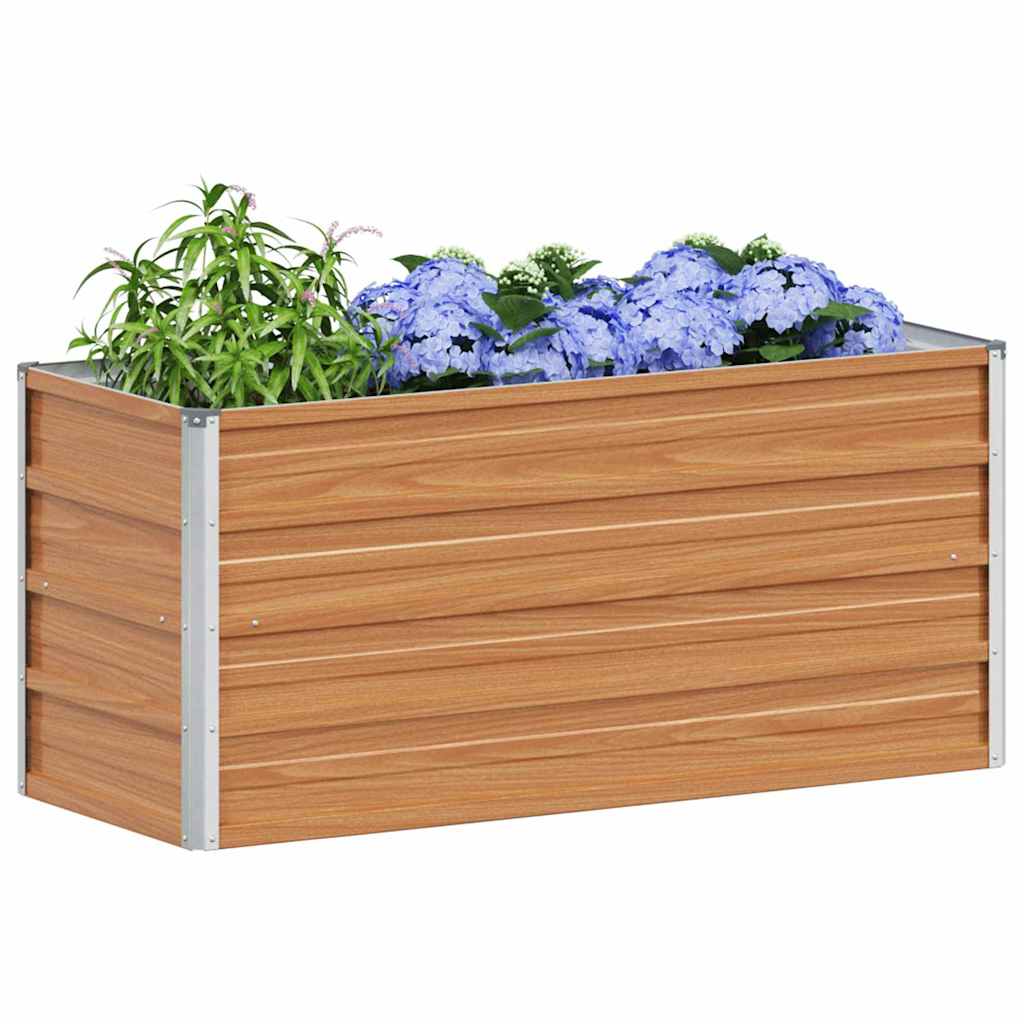 Vidaxl verhoogde plantenbak licht bruin 100 x 40 x 45 cm