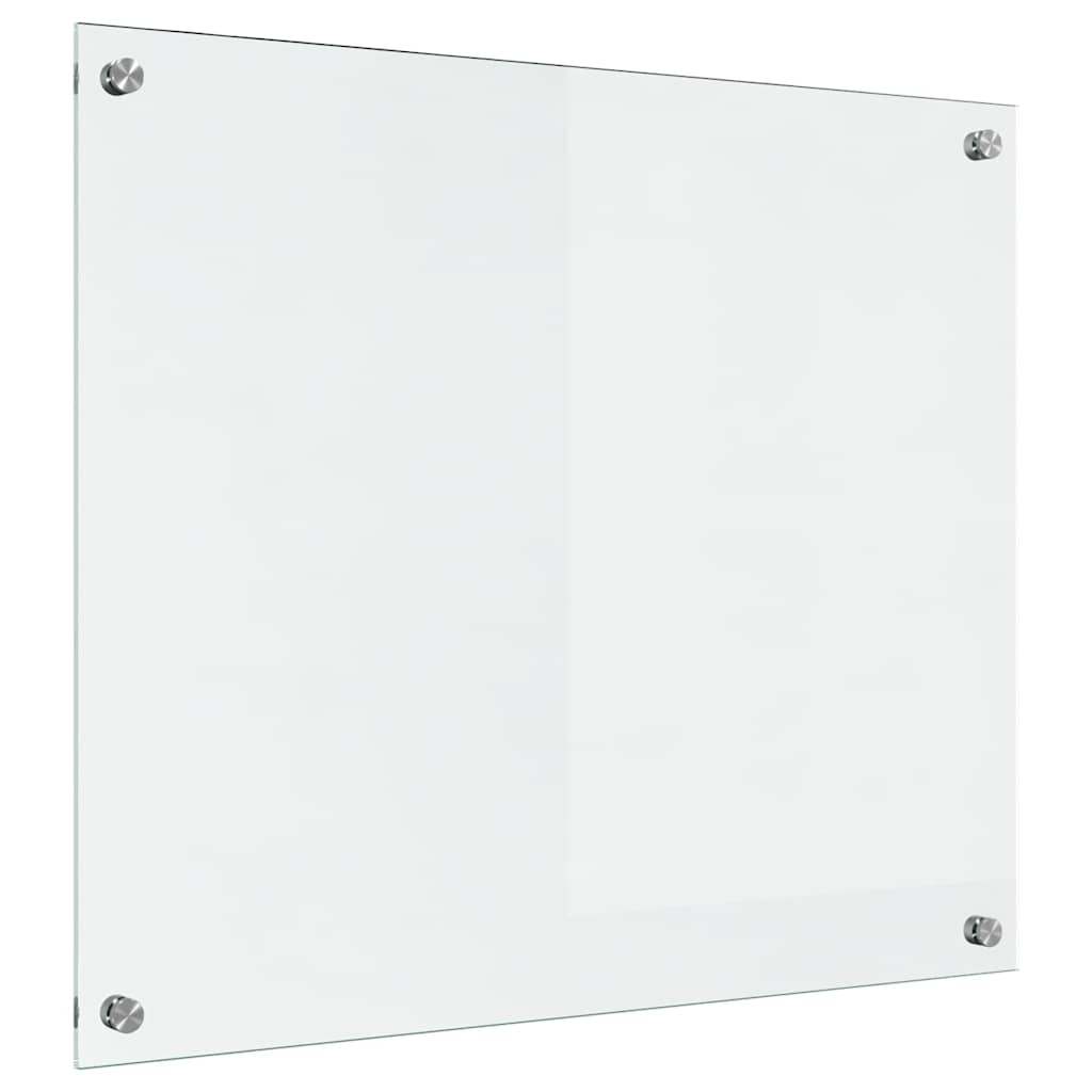 Vidaxl keuken achterwand doorzichtig 70 x 60 cm gehard glas