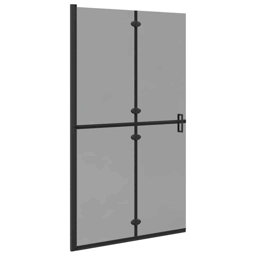 Vidaxl inloopdouchewand zwart 90 x 6.5 x 190 cm