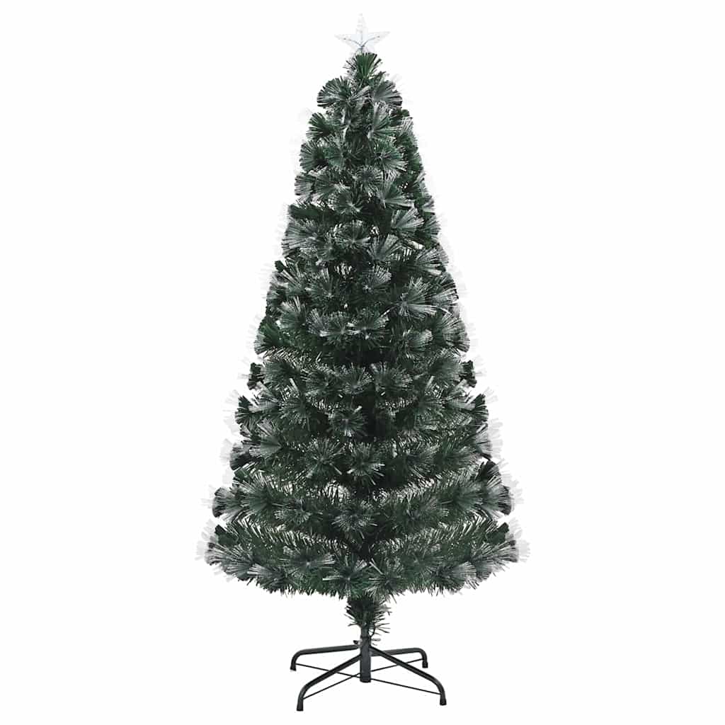 Vidaxl kunstkerstboom met 210 led met standaard groen 180 cm pvc