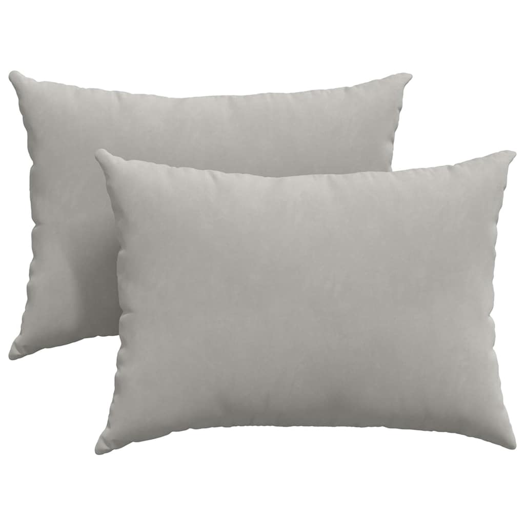 Vidaxl sofa kussens 2 stuks lichtgrijs 70 x 50 cm stof