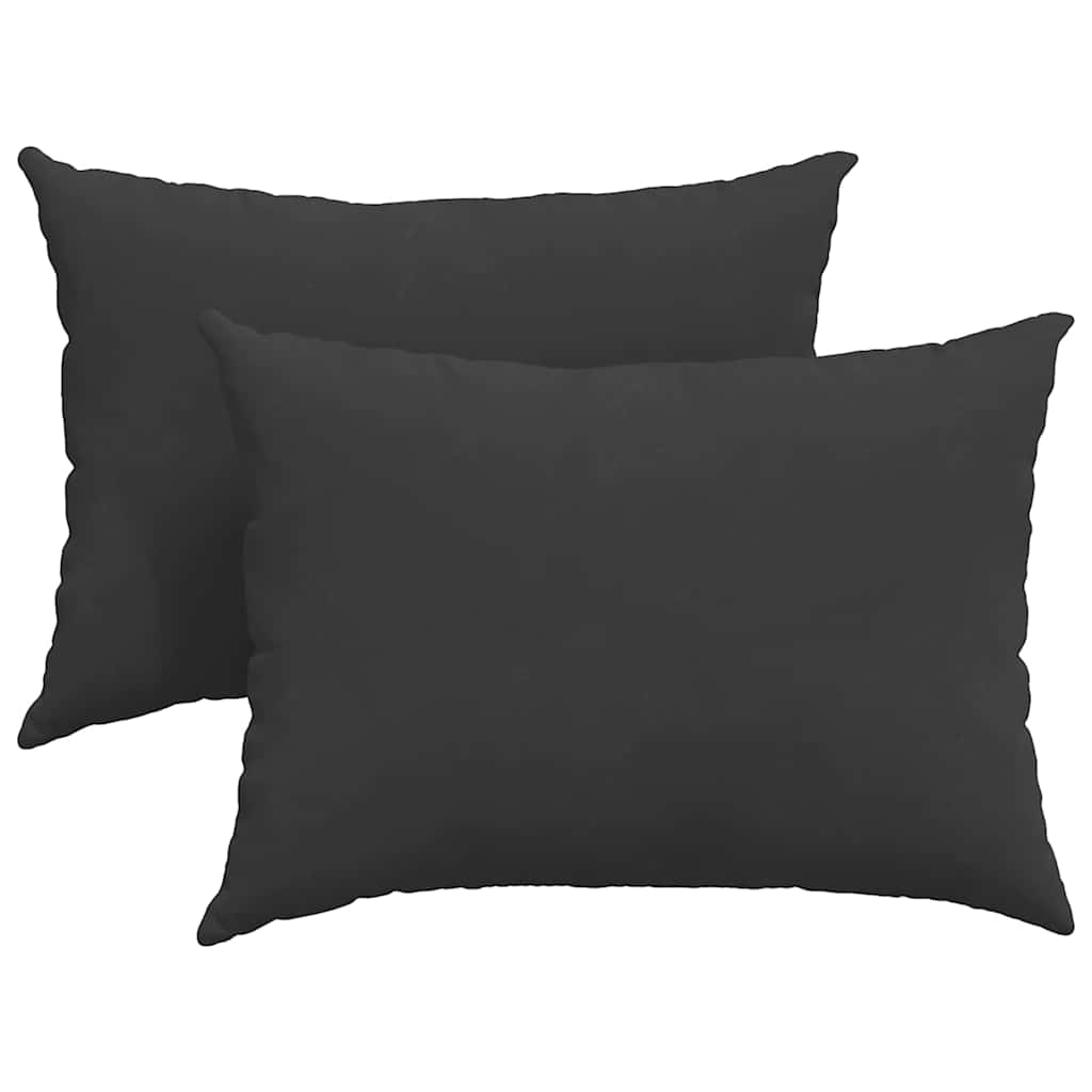Vidaxl sofa kussens 2 stuks zwart 70 x 50 cm stof