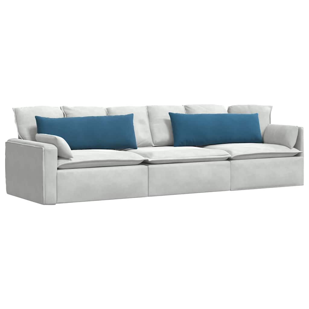 Vidaxl sofa kussens 2 stuks blauw 120 x 40 cm cordstof