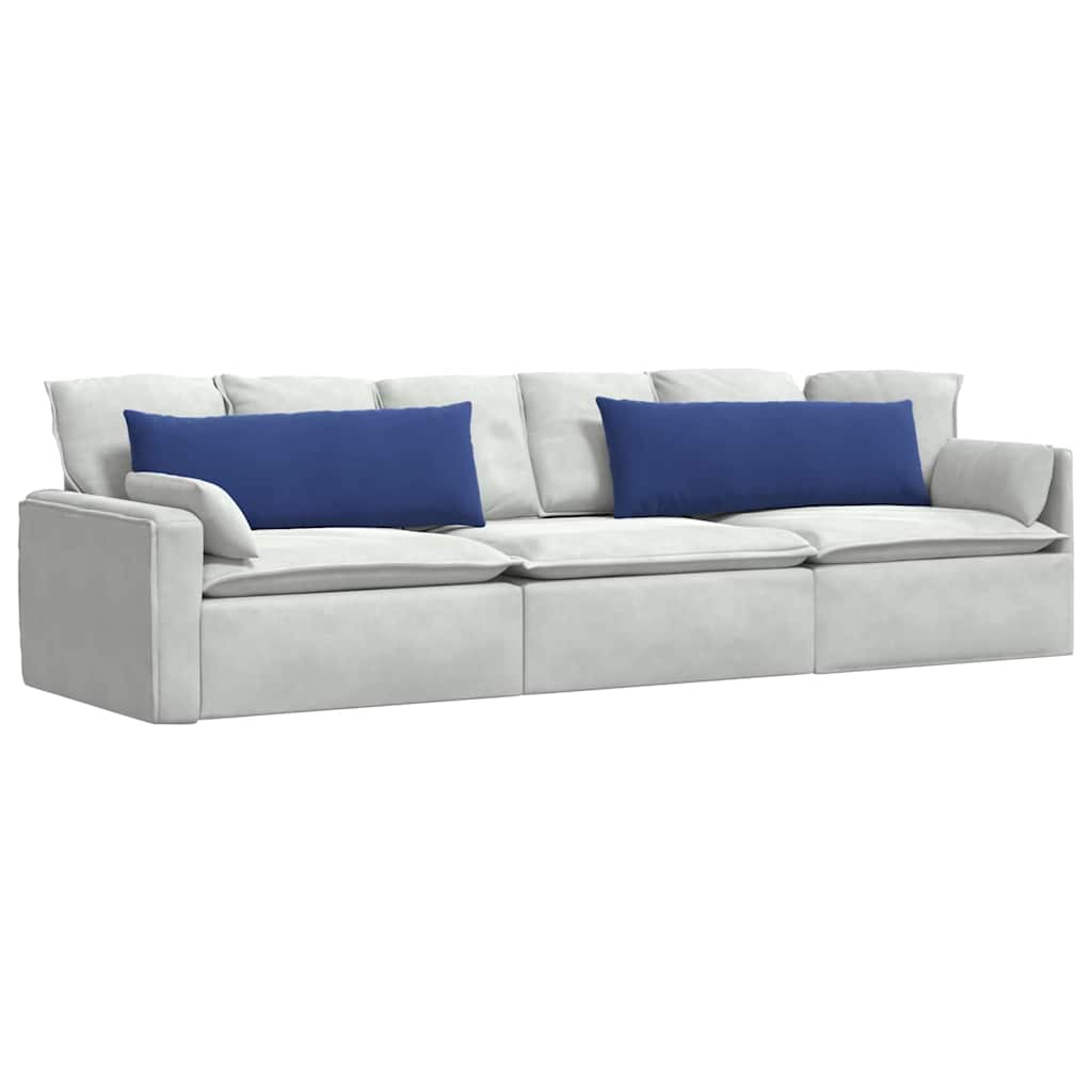 Vidaxl sofa kussens 2 stuks politieblauw 120 x 40 cm cordstof
