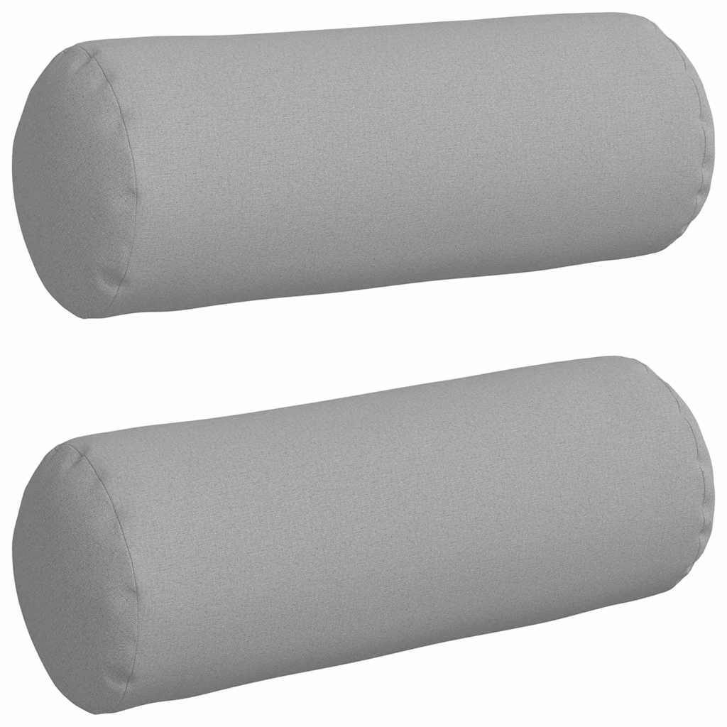 Vidaxl bolster kussens 2 stuks wolkengrijs ø 25 x 70 cm stof
