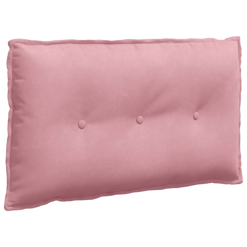 Vidaxl rugkussen roze 80 x 50 cm cordstof