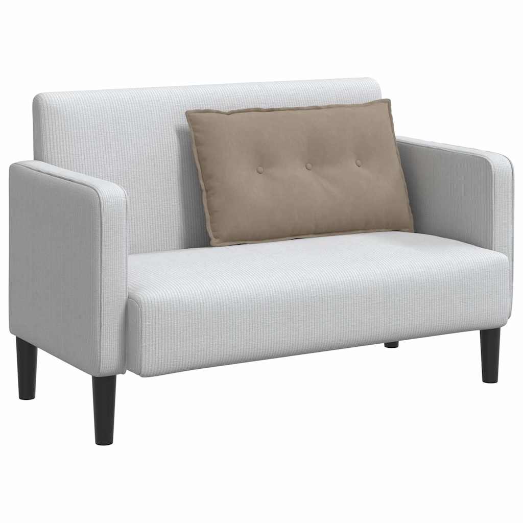 Vidaxl rugkussen taupe 80 x 50 cm microvezel stof