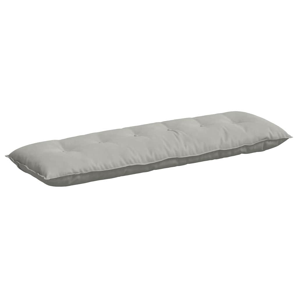 Vidaxl rugkussen lichtgrijs 160 x 50 cm microvezel stof