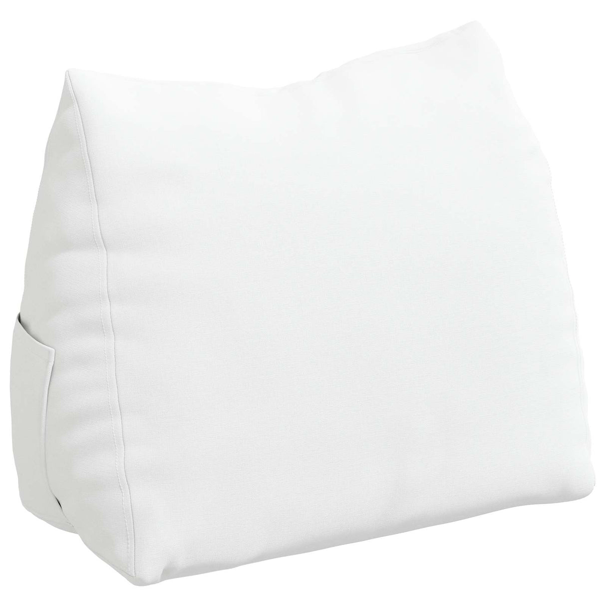 Vidaxl rugkussen wit 45 x 20 x 35 cm stof