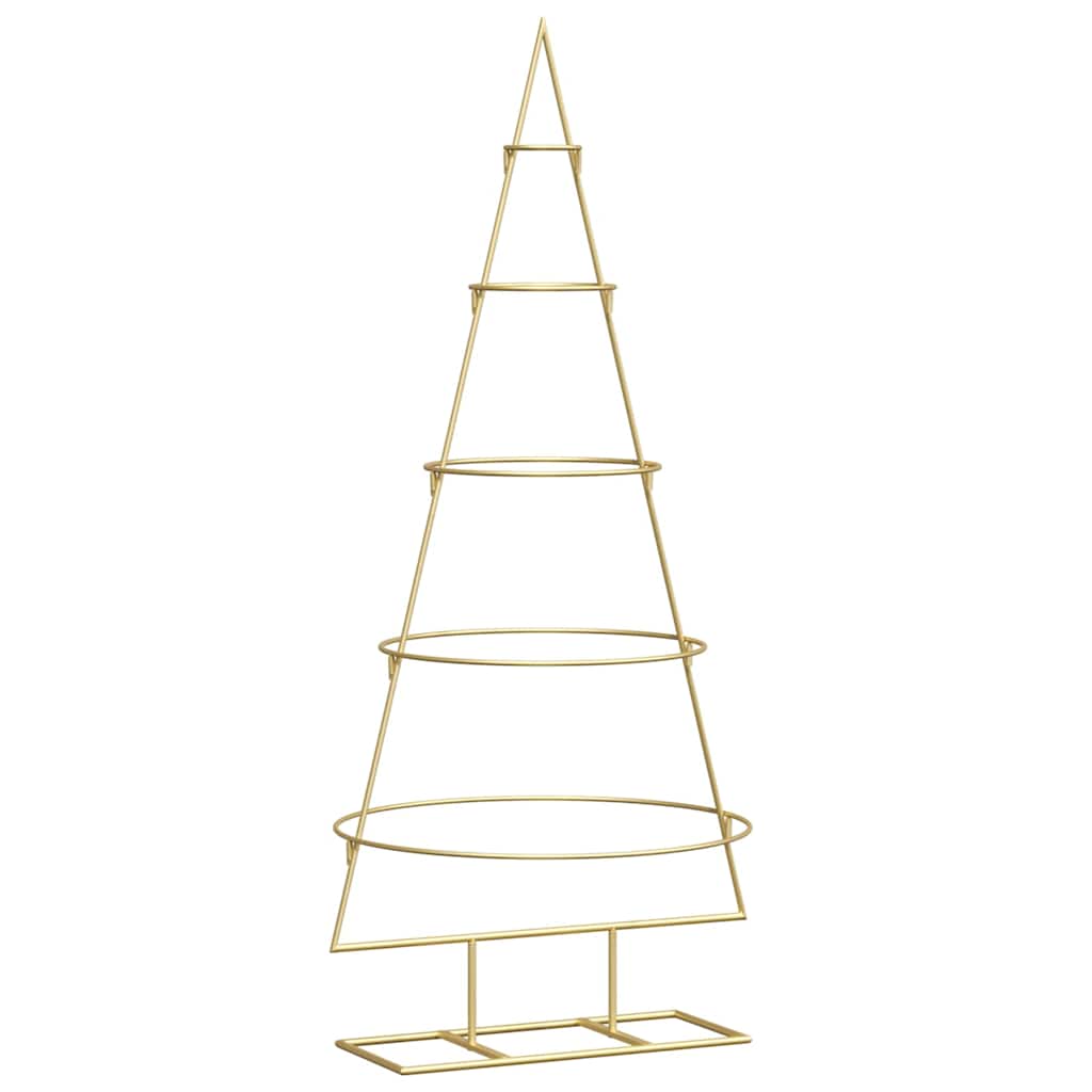 Vidaxl metalen kerstboom goud 124,5 cm poedergecoat staal