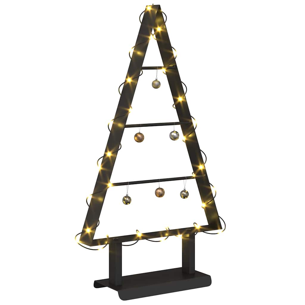Vidaxl metalen kerstboom met standaard zwart 60 cm staal