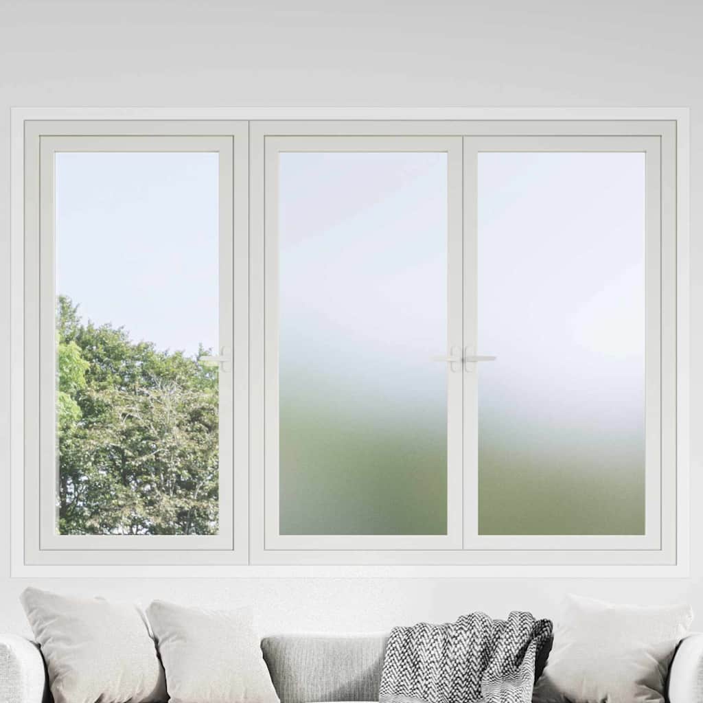 Vidaxl zelfklevende raamfolie frosted grijs 90 x 1000 cm pvc