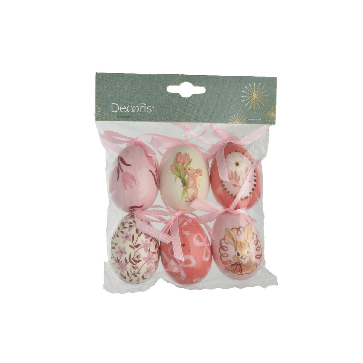 Decoris hangdecoratie ei foam ø4xh6cm
