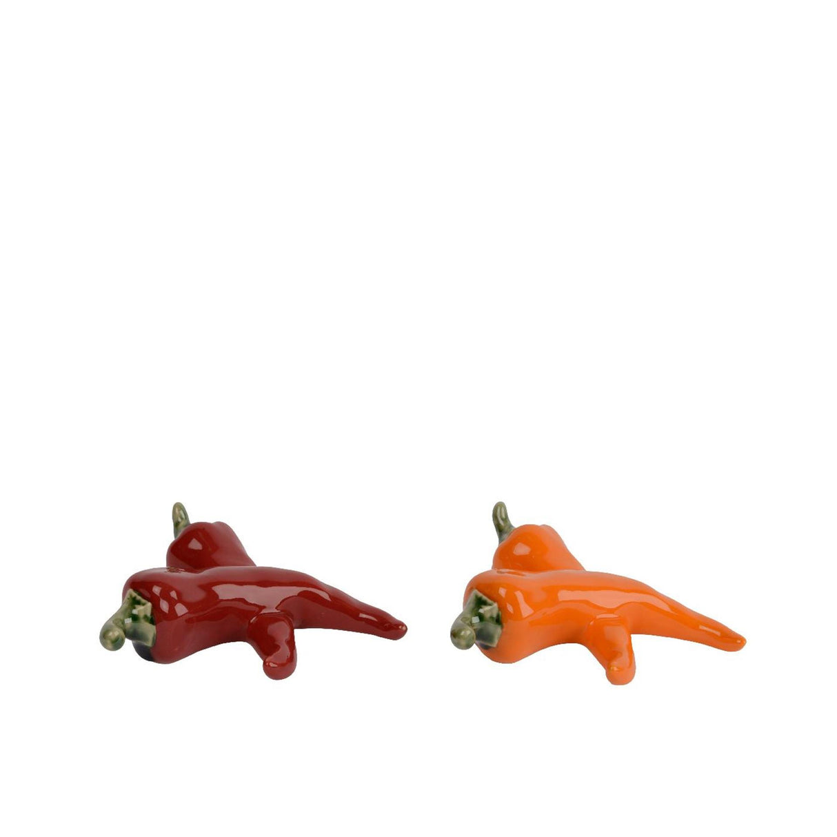 Decoris groente peper porselein 12,5x12,5x4cm