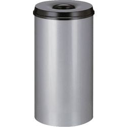 V-part vlamdovende prullenbak vepa bins vb105000 50l aluminium zwart