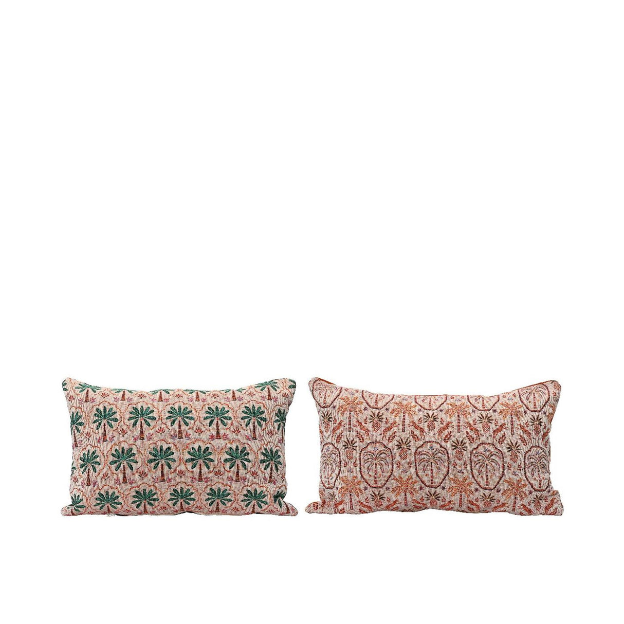 Decoris kussen met palmbomen katoen 30x50x4cm