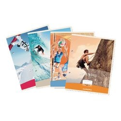 Aurora cursusblok splendid a4 2-gaats ruit 5x5mm 100vel 70gr