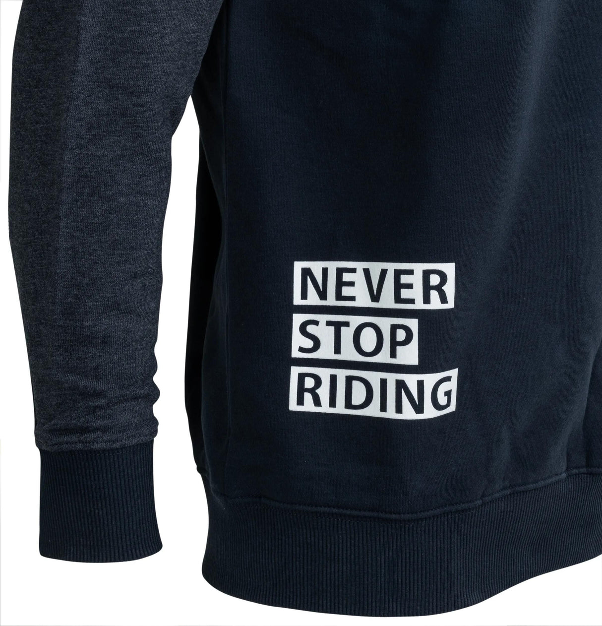 Contec sweatshirt never stop riding ct sweatshirt never stop riding size m blue grey