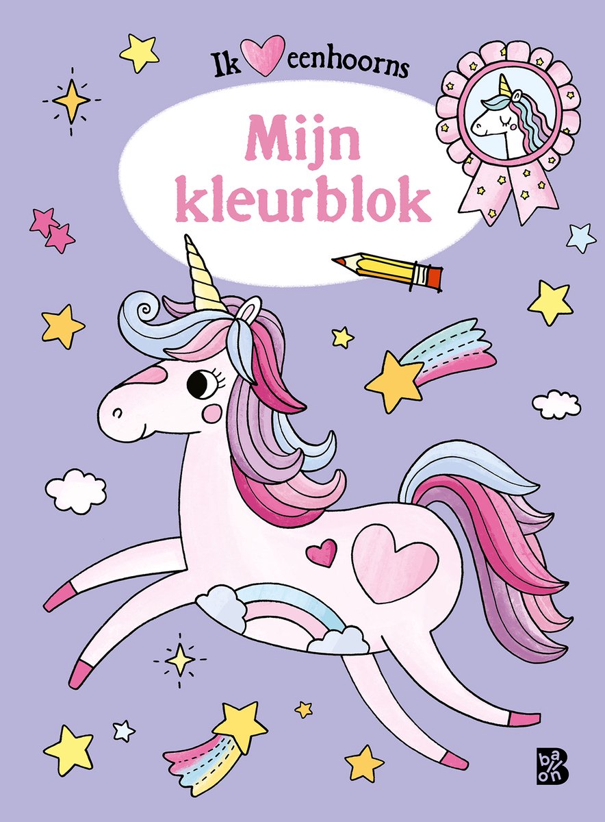 Standaard uitgeverij eenhoorns kleurblok