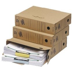Bankers box loeff's archiefdozen universeel box a4 345x250x80 mm pak van 50 stuks fsc