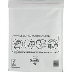 Luchtkussenenveloppen sealed air wit
