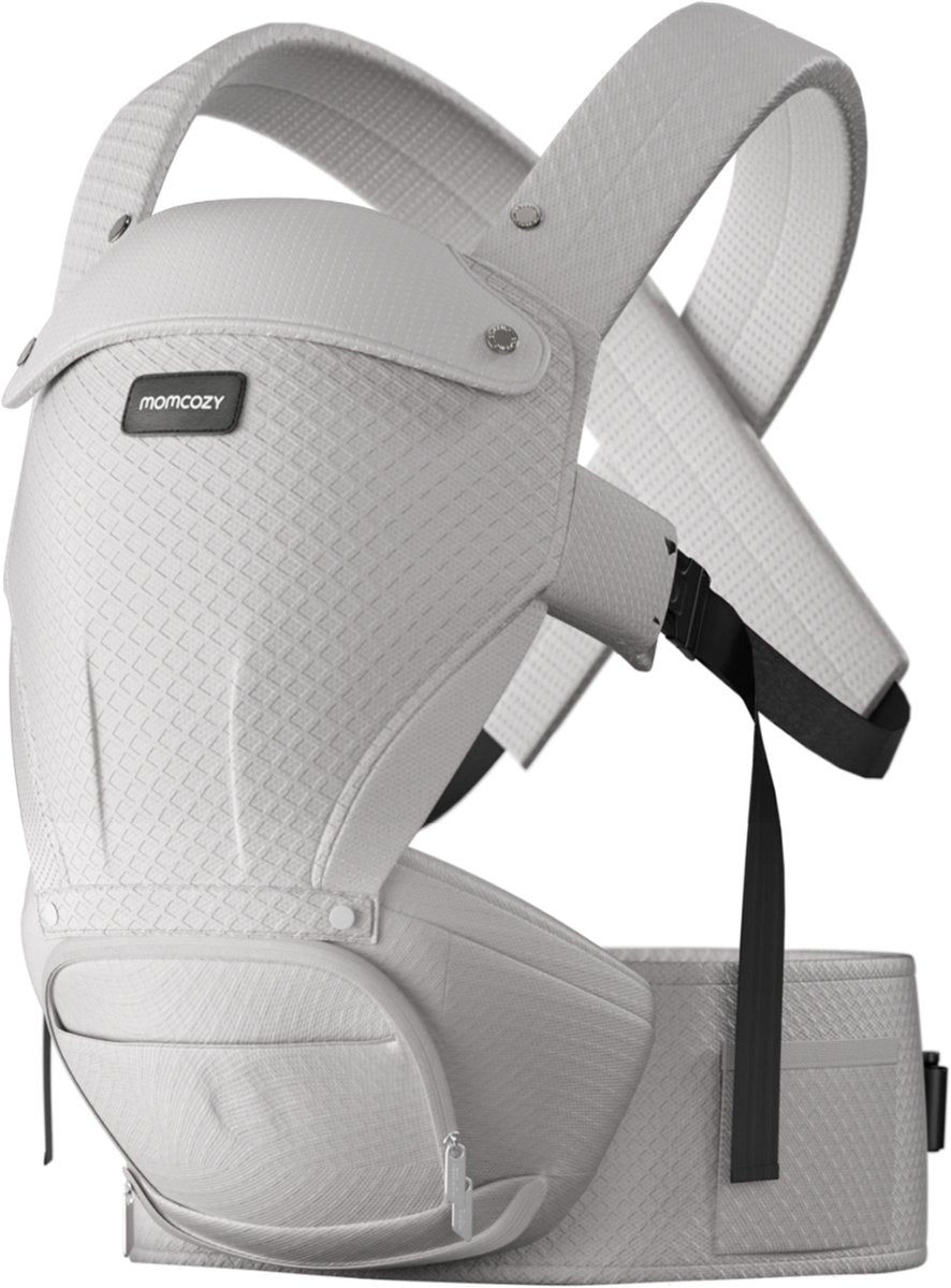 Momcozy - baby en peuter drager met zitje - 0 tot 36 maanden - buik- en rugdrager - ergonomisch