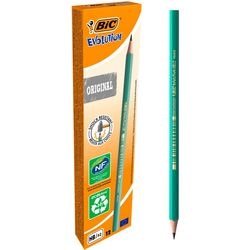 Creativ company http: www.cchobby.nl bic-evolution-potloden-l-17-5-cm-hb-dikte-7-mm-vulling-2-mm-12-stuk-1-doos