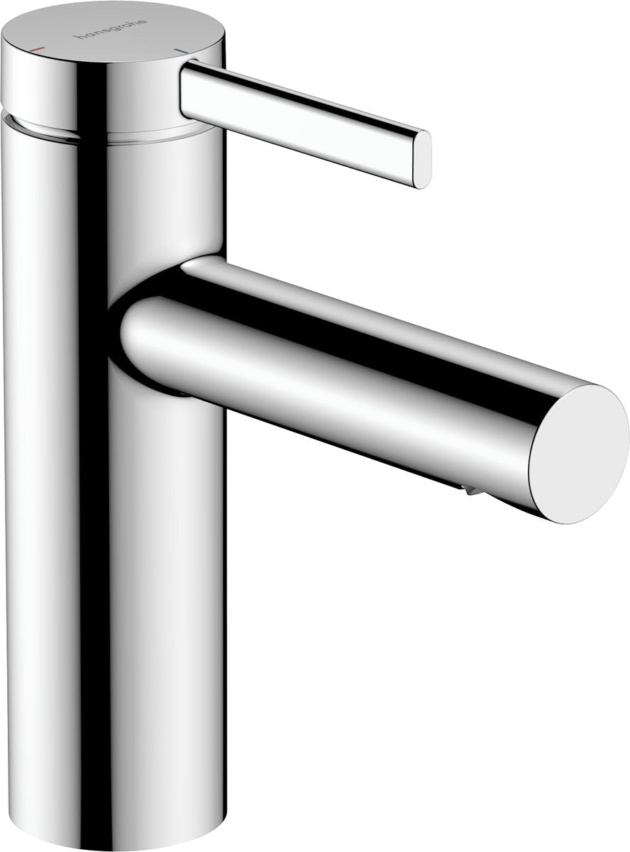 Hansgrohe zesis s - wastafelmengkraan - ééngreeps bediening - coolstart energiebesparend - push-open afvoer - 100mm maat - chroom
