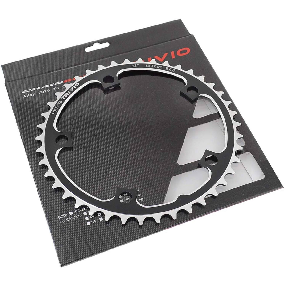 Trivio - race kettingblad 42t. 9 10 speed 130 bcd 5-arm