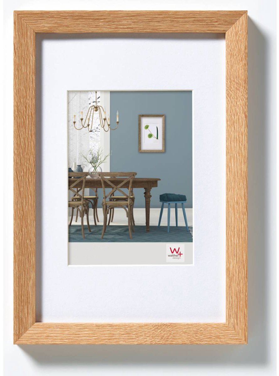 Walther fiorito - mdf houten lijst - fotoformaat 10x15 cm - lichte eik