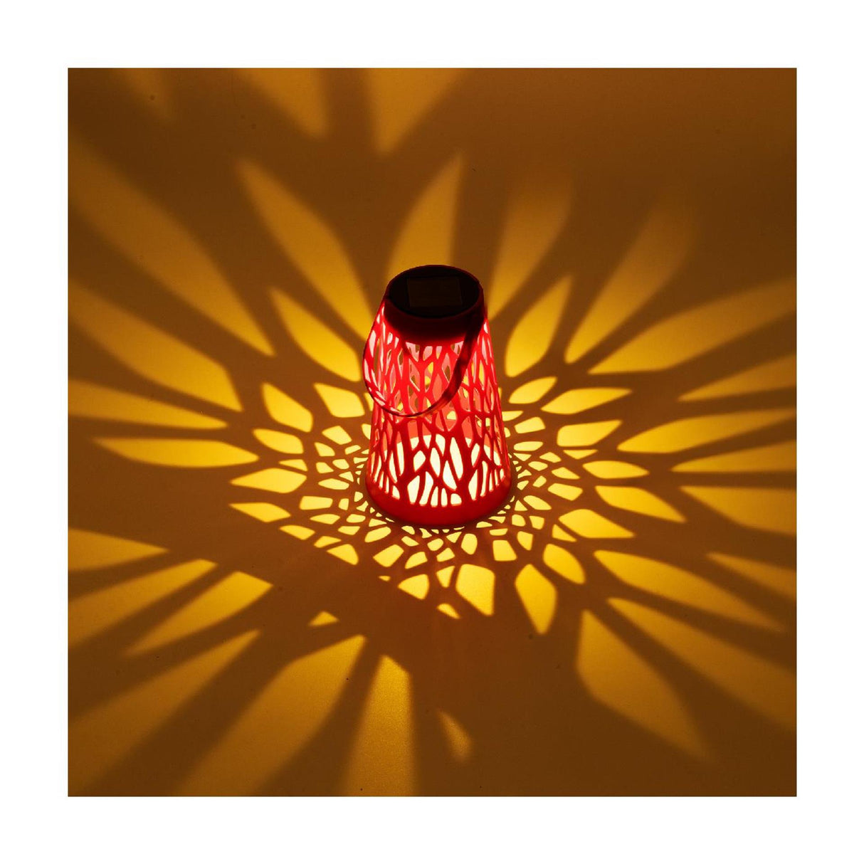 Lumineo solar lantaarn kunststof ø11,5xh18cm