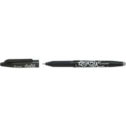 Rollerballpen pilot fijn 0,35mm zwart gum direct overschrijfbaar uitwisbaar
