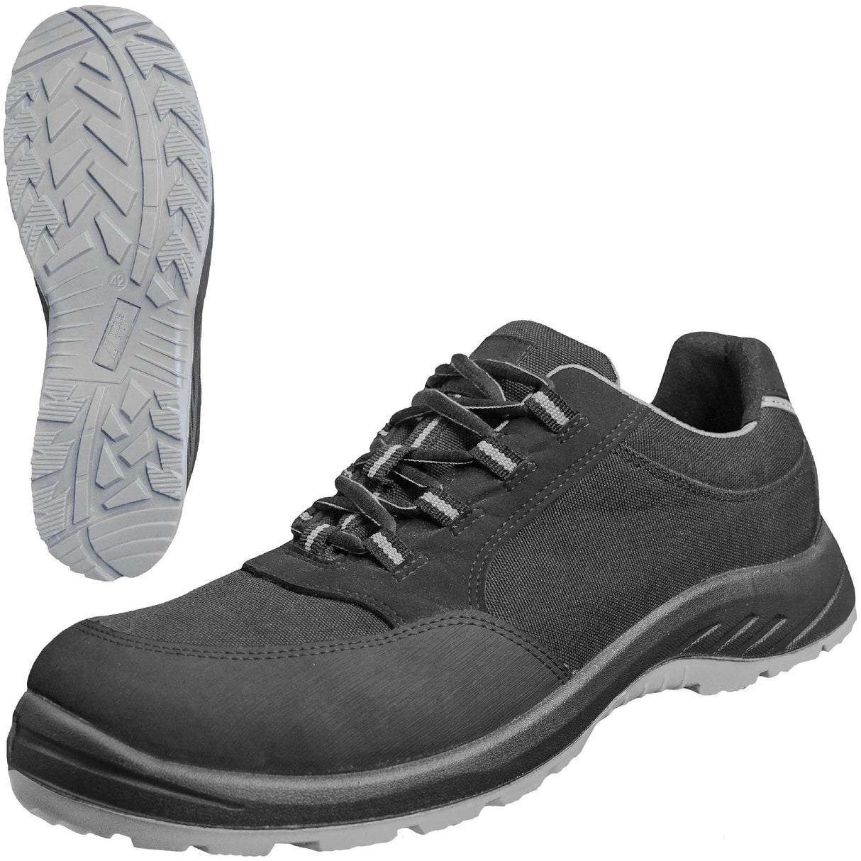 Nitras safety halbschuh solid step safety shoes gr. 42 nitras solid step gray